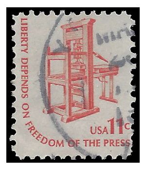 #1593 11c Early American Printing Press 1975 Used