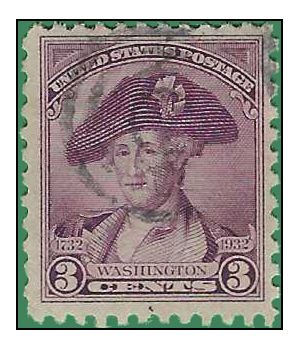 # 708 3c George Washington 1932 Used