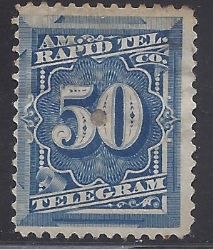 1T8 50c American Rapid Telegraph Co, 1881 Used HR