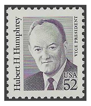 #2189 52c Hubert H. Humphrey 1991 Mint NH