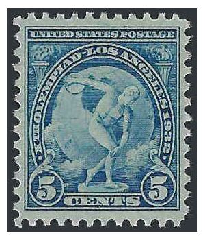 # 719 5c 1932 Olympic Games Myron's Discobolus 1932 Mint VLH