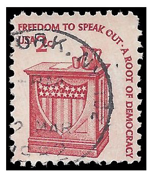 #1582 2c Speaker's Stand Freedom of Speech 1981 Used