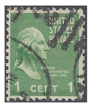 # 804 1c Presidential Issue George Washington 1938 Used