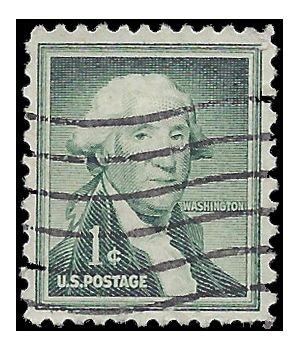 #1031 1c George Washington 1956 Used