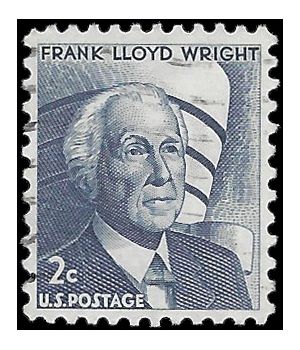 #1280 2c Frank Lloyd Wright 1966 Used