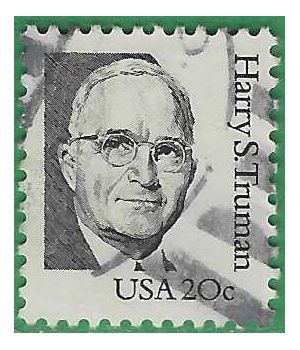 #1862a 20c Great Americans Harry S. Truman 1984 Used