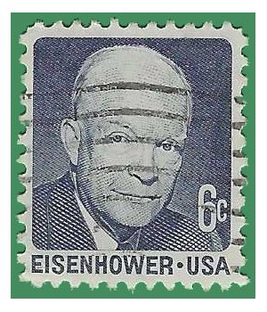 #1393 6c Dwight D. Eisenhower 1970 Used
