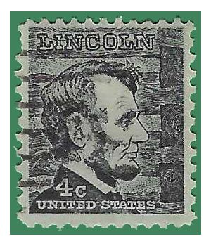 #1282a 4c Abraham Lincoln 1973 Used Tagged