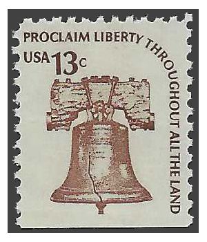 #1595c Americana Issue Liberty Bell Booklet Single 1975 Mint NH