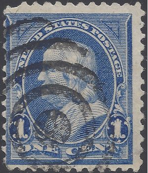 # 247 1c Benjamin Franklin 1894 Used