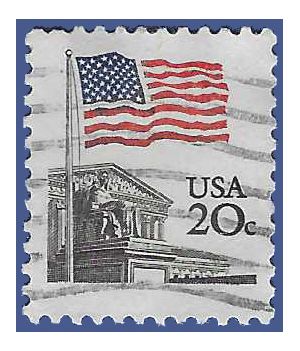 #1894e 20c Flag over Supreme Court 1981 Used