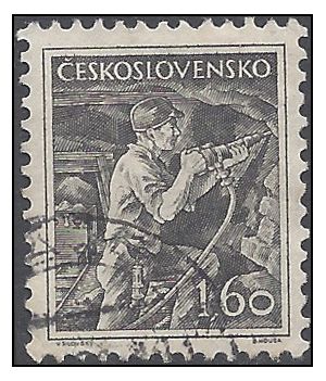Czechoslovakia # 654 1954 Used