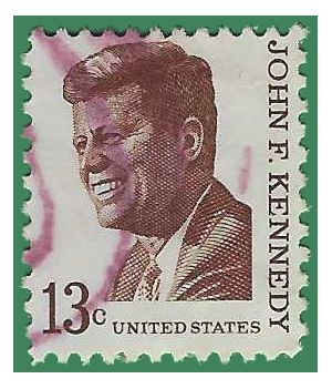 #1287 13c Prominent Americans John F. Kennedy 1967 Used