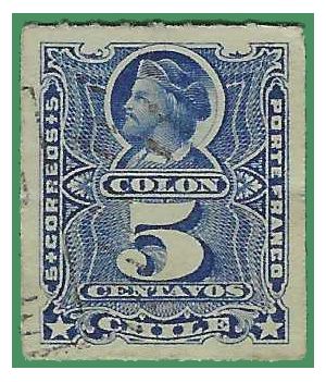 Chile #  28 1883 Used