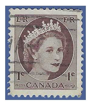 Canada # 337 1954 Used