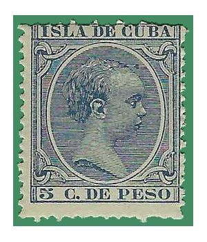 Cuba # 146 1896 Mint H Disturbed Gum
