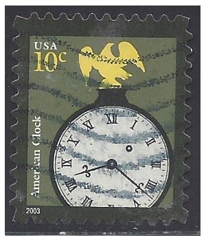#3757 10c American Clock 2003 Used