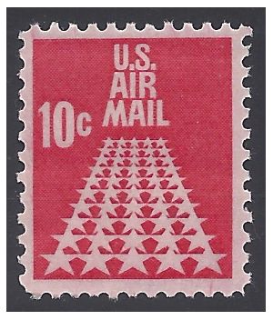 Scott C 72 10c US Air Mail Fifty Star Runway 1968 Mint NH