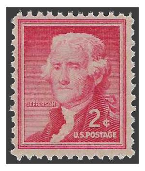 #1033 2c Liberty Issue Thomas Jefferson 1954 Mint NH