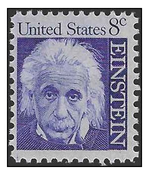 #1285 8c Prominent Americans Albert Einstein 1966 Mint NH