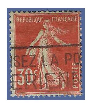 France # 171 1921 Used Crease Fault