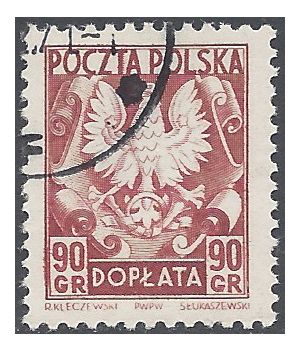 Poland #J131 1951 CTO
