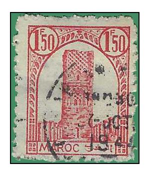 French Morocco #187 1943 Used