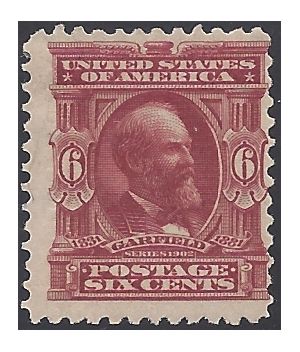 # 305 6c James Garfield 1903 Mint H
