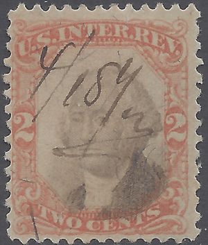 Scott R135 2c US Internal Revenue 3rd Issue 1871-72 Used