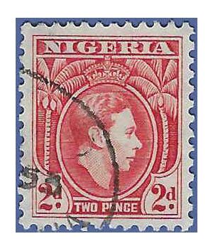 Nigeria #  66a 1950 Used 11.5 Perf