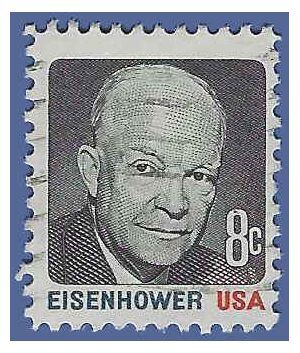 #1394 8c Dwight D. Eisenhower 1971 Used