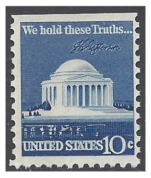 #1510c 10c Jefferson Memorial Booklet Single 1973 Mint NH