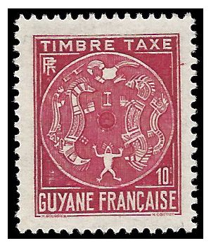 French Guiana 1947 J22 Mint H