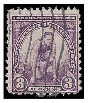 # 718 3c 10th Olympic Games-Running 1932 Used