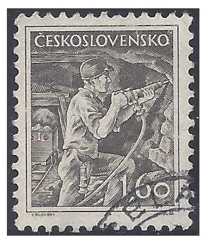 Czechoslovakia # 654 1954 Used