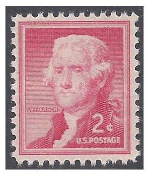 #1033 2c Liberty Issue Thomas Jefferson 1954 Mint NH