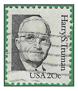 #1862 20c Great Americans Harry S. Truman 1984 Used