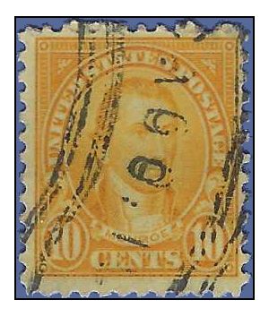 # 642 10c James Monroe 1927 Used