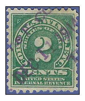 Scott RE 20 2c Internal Revenue: Wines 1914 Used