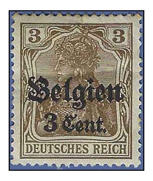 Belgium German Occupation #N11 1916 Mint HHR Minor Thins