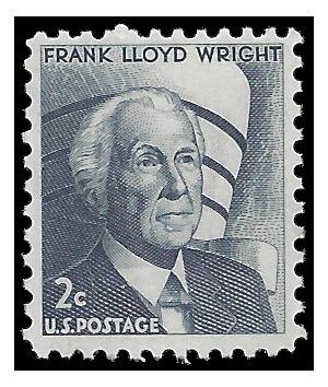 #1280 2c Frank Lloyd Wright 1966 Mint NH