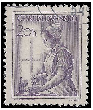 Czechoslovakia # 646 1954 Used