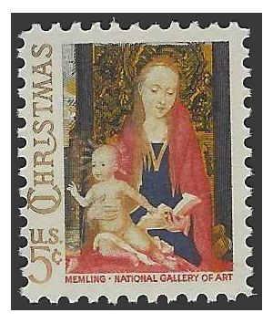 #1321 5c Madonna and Child 1966 Mint NH