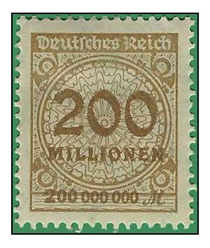 Germany # 291 1923 Mint H