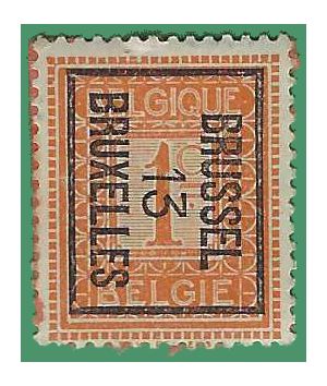 Belgium #  92 1912  Used Precancel On Paper