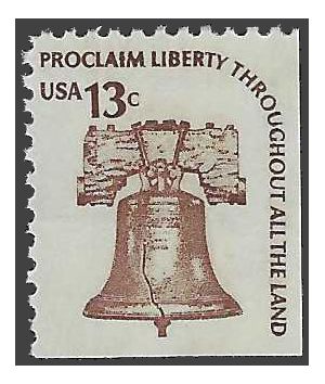 #1595c Americana Issue Liberty Bell Booklet Single 1975 Mint NH