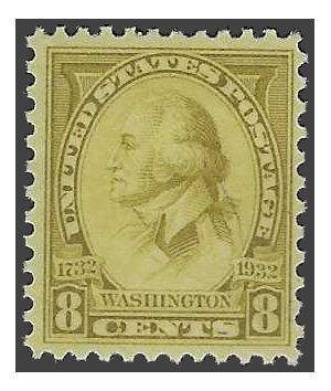 # 713 8c George Washington 1932 Mint LH