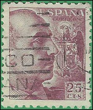 Spain # 694 1940 Used