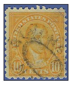 # 642 10c James Monroe 1927 Used