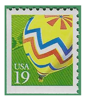 #2530 19c Balloon Booklet Single 1991 Mint NH